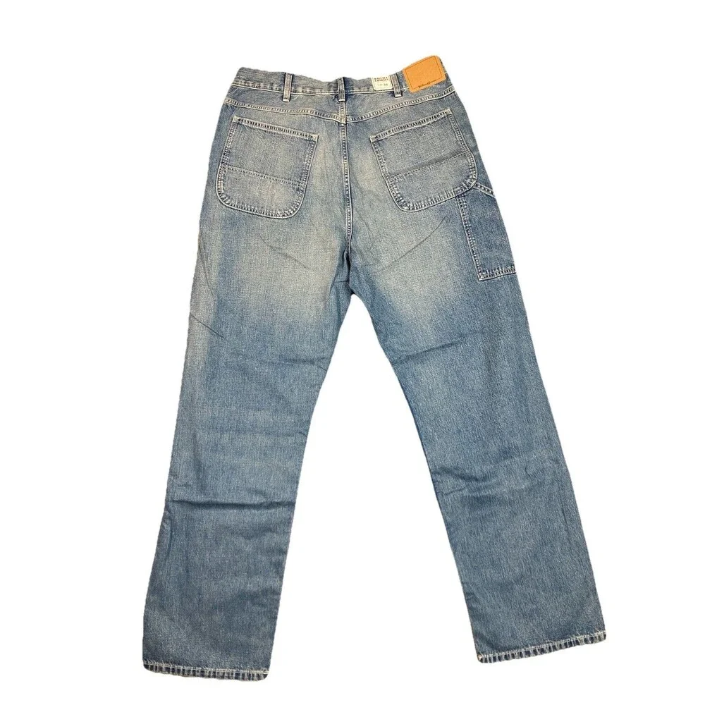 J.Crew Wallace & Barnes Carpenter Jeans Men 33 Japanese Denim Workwear Utility